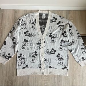 NWT Disney Mickey Mouse Knit Cardigan